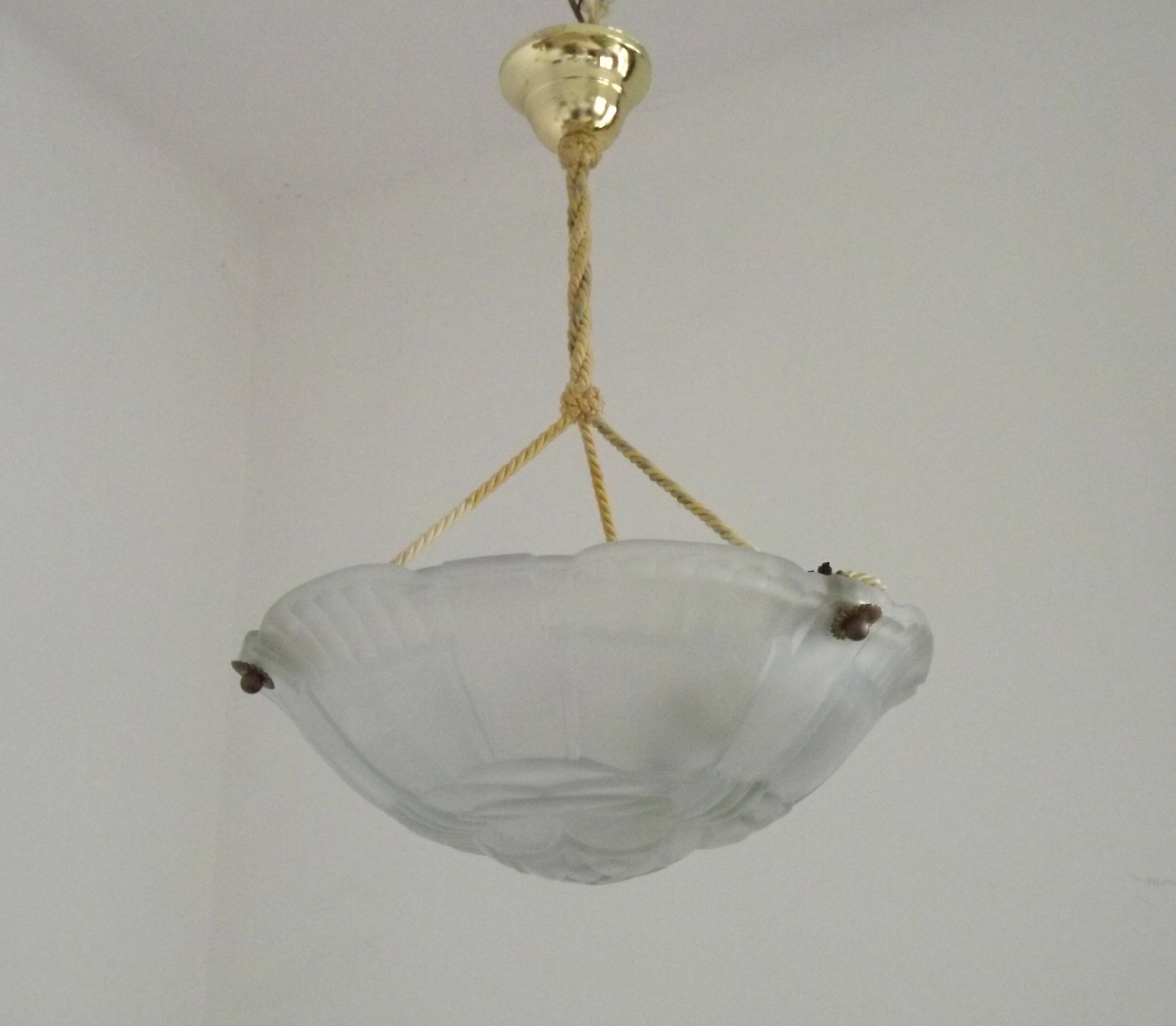 Art Deco Artistar France White Platform Ceiling Light Abstract Design 529