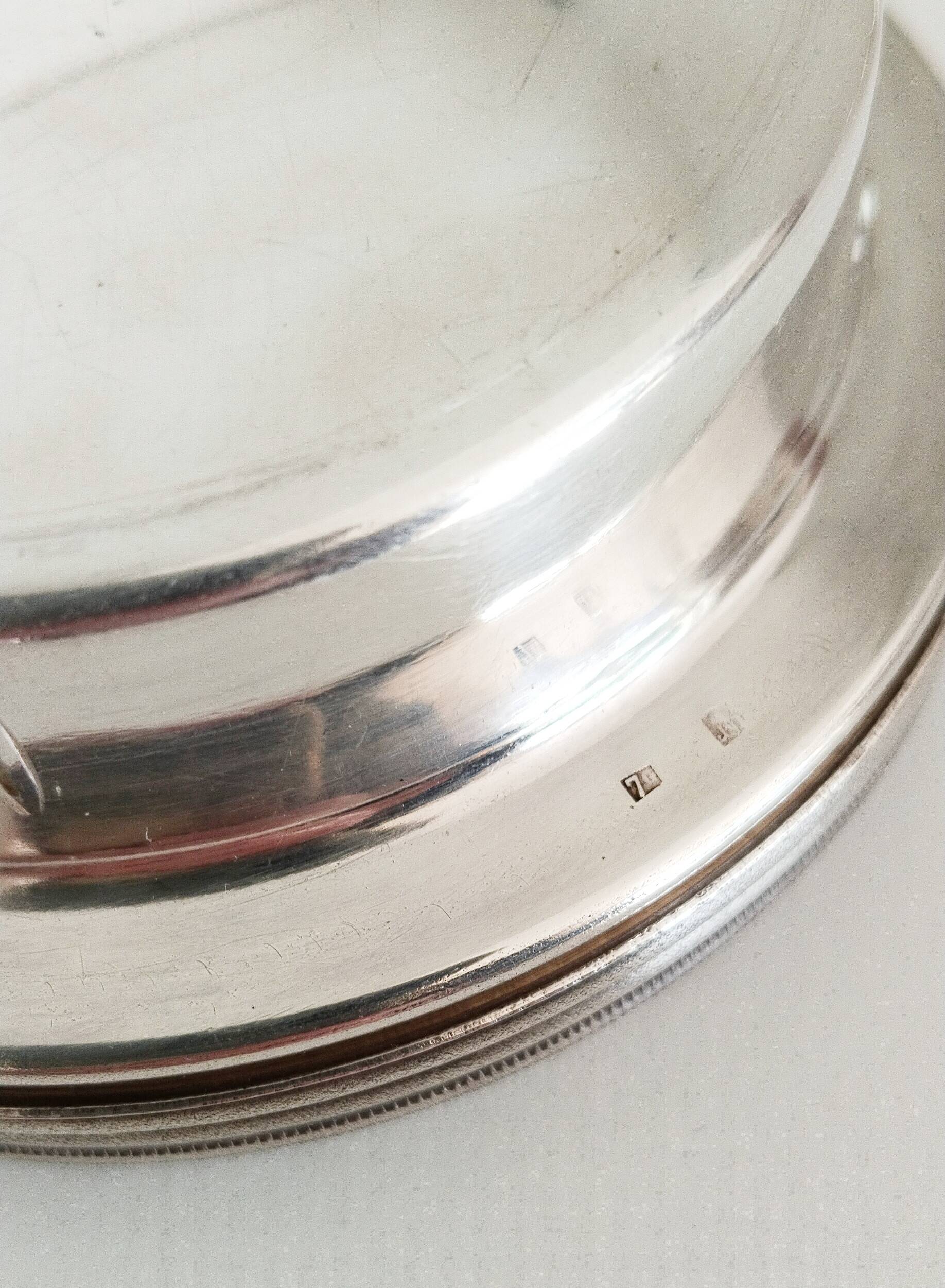 Coquillor-Ice Silver Butter Dish