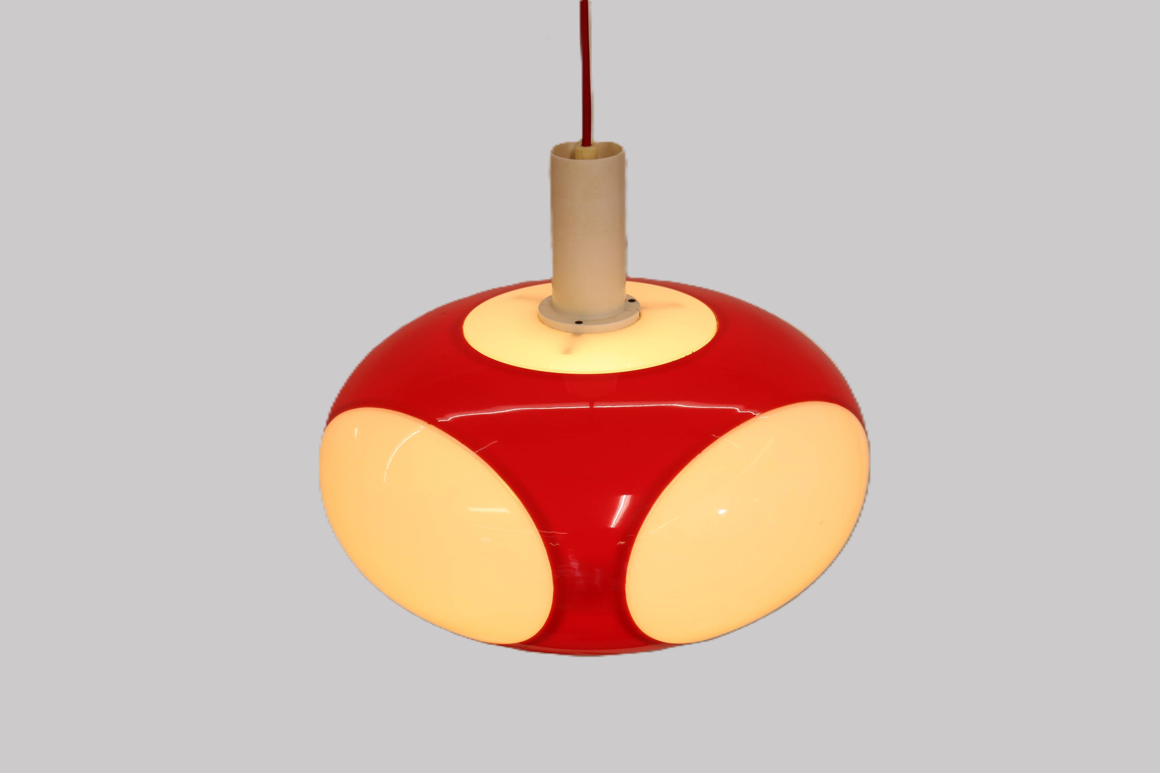 Space age bug eye UFO lamp *** Massive Belgium *** rare / white colour ***
