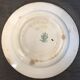Old rooster plate and flowers earthenware Creil Montereau late nineteenth century