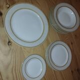 set of antique porcelain tableware from Austria – gilding –