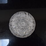 Sugary bowl,cut crystal glass,bohemia in the 1960's.