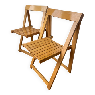 Pair of folding chairs,