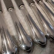 12 silver plated table knives, goldsmith SFAM, art deco style
