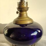 Oil lamp tank in blue of Sévres