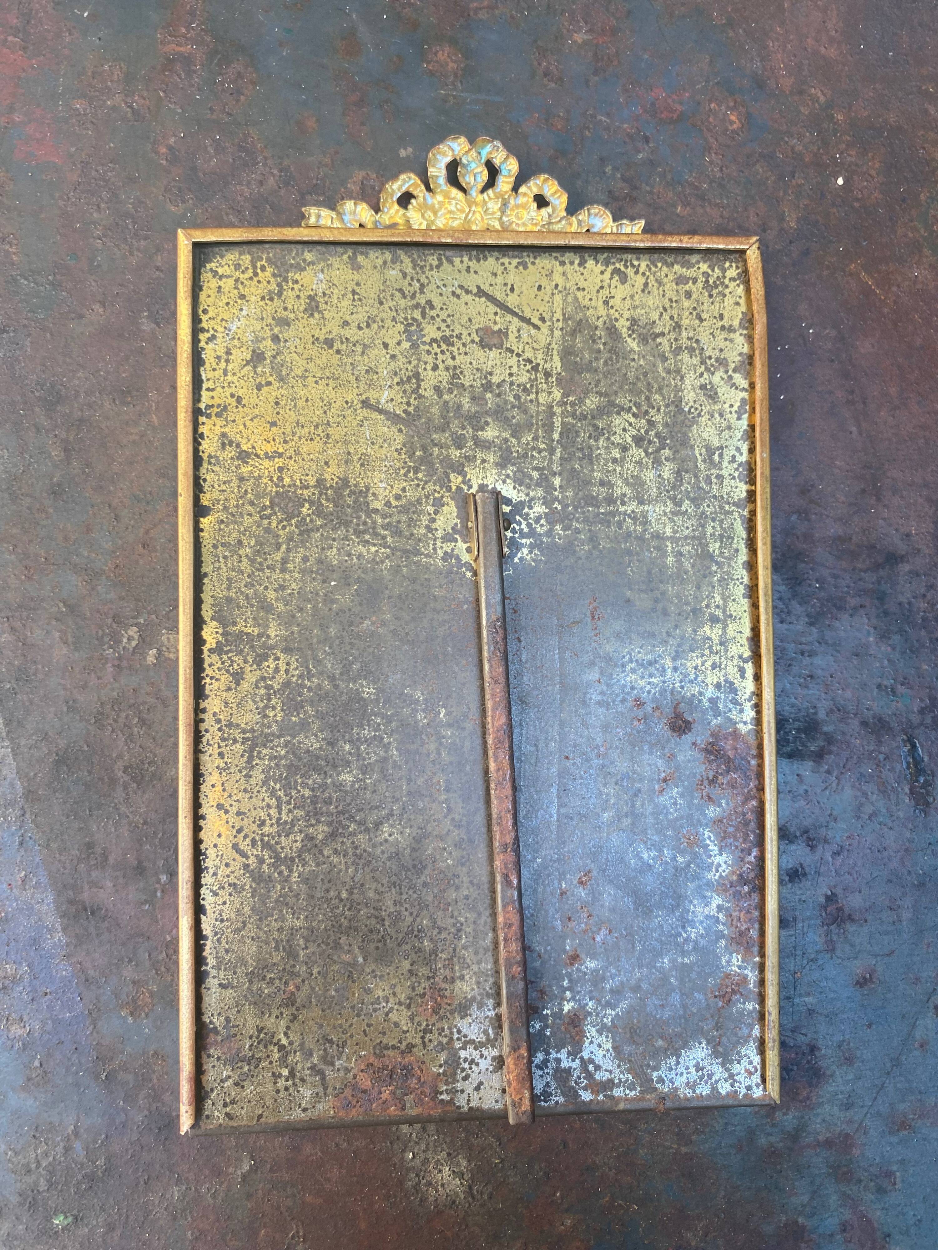 Old gold photo frame