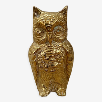 Vintage brass owl