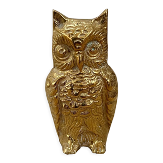 Vintage brass owl