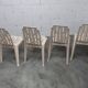 Set of 4 Samba chairs, manufactured by Henry Massonnet, designed by Pierre Paulin