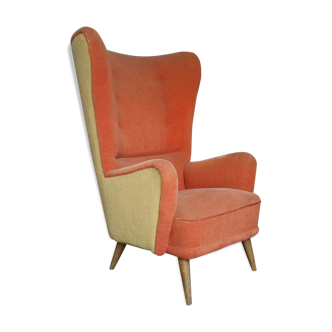 Fauteuil a oreilles bergere "Queen" années 50 60