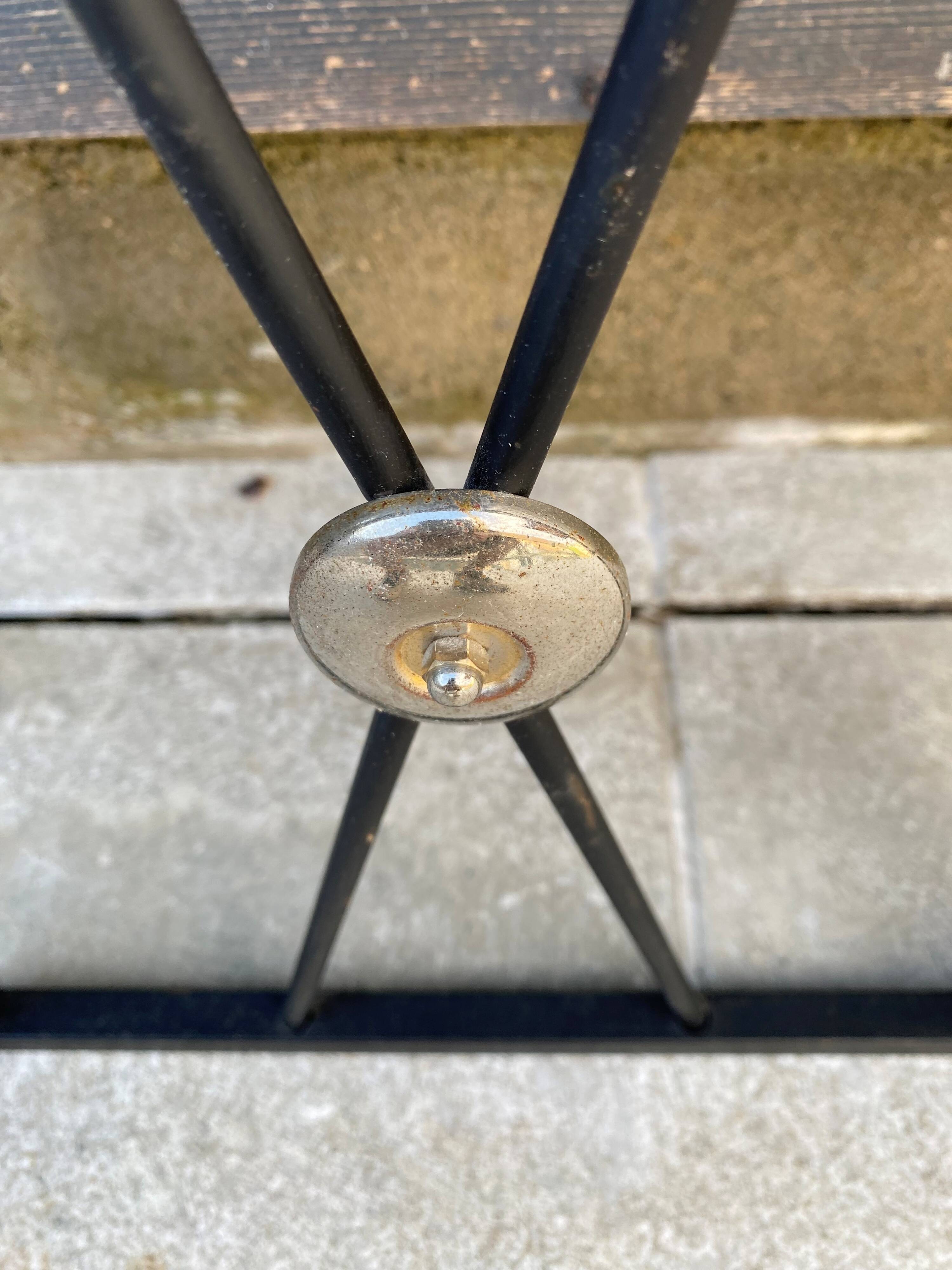 Wall-mounted coat rack mirror entrance 182x64cm vintage 1950s