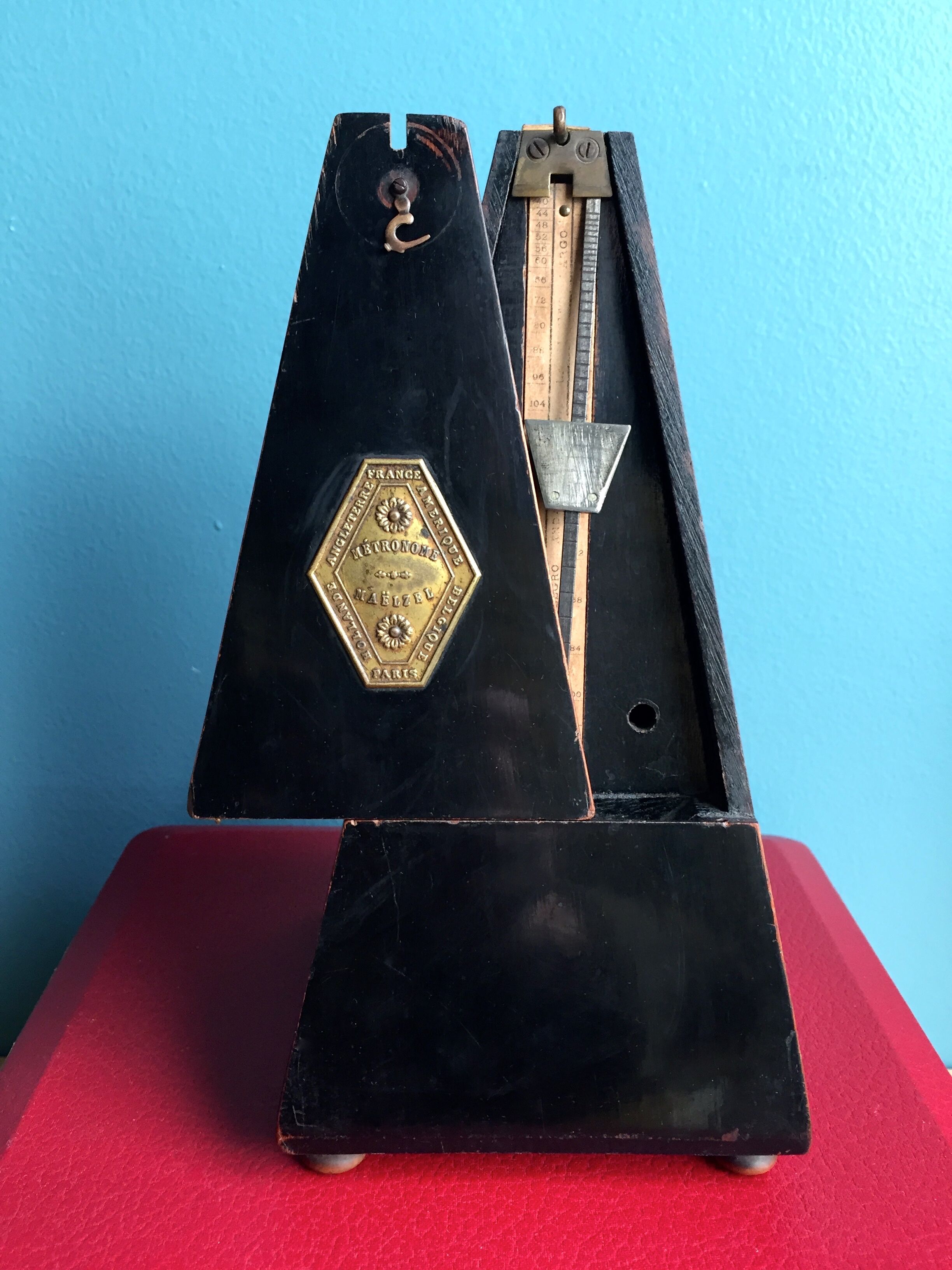 Metronome from about 1850,  maelzel brand