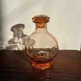 Pink glass liqueur decanter