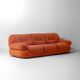 Vintage 'Sapporo' 3-seater sofa in suede by Mobil Girgi, 1970s