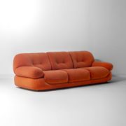 Vintage 'Sapporo' 3-seater sofa in suede by Mobil Girgi, 1970s