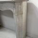 Louis XV style fireplace Model Pompadour White Carrara marble 20th century