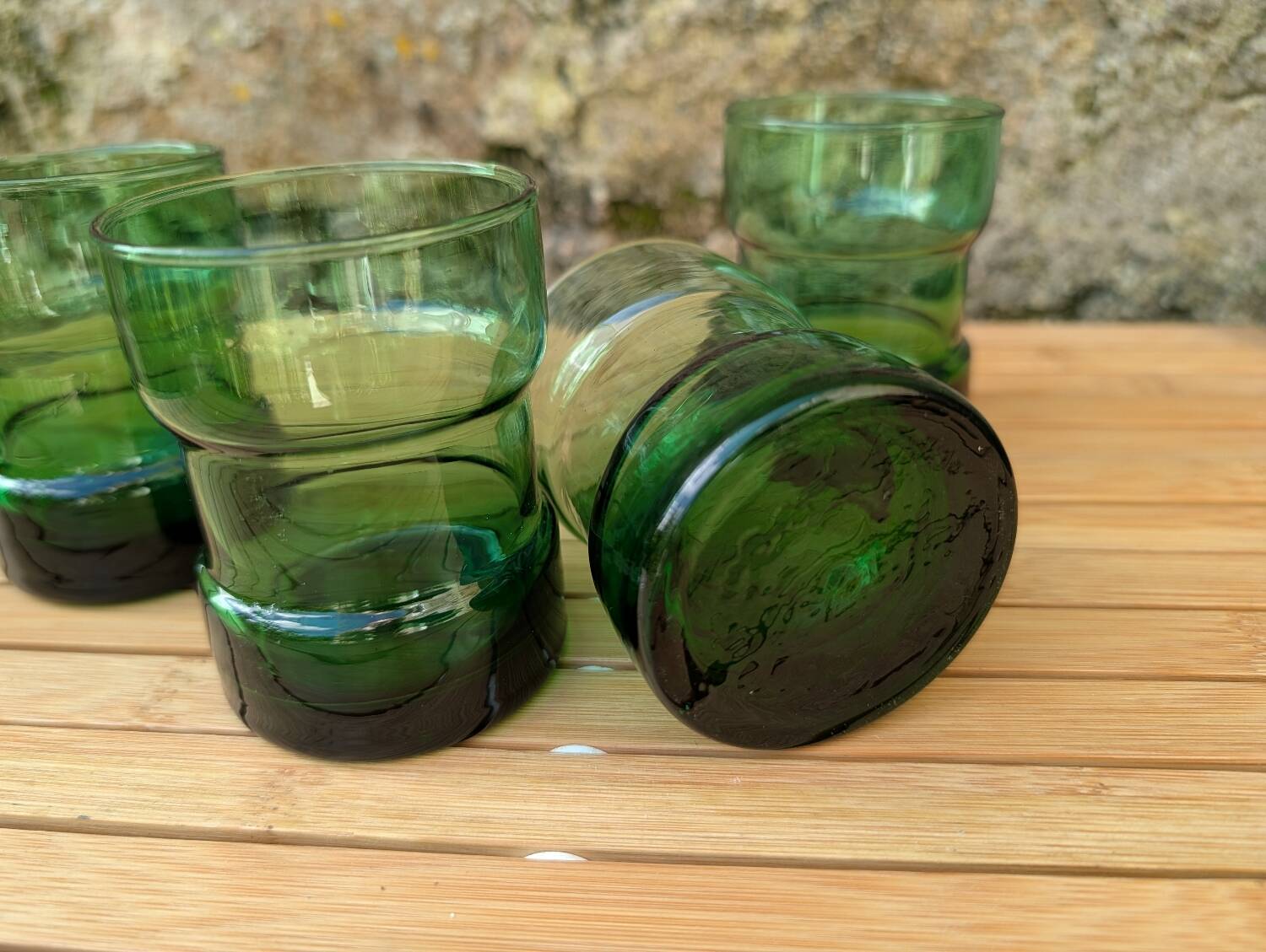 Green Verres bobbins from the 70s.