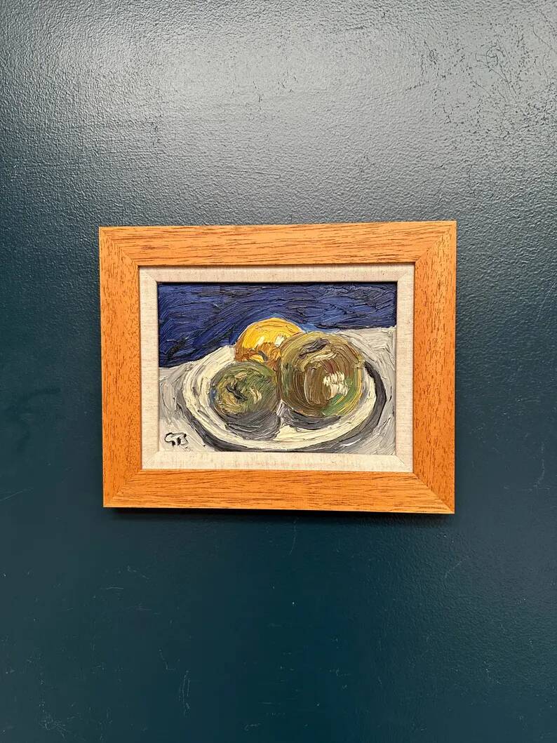 Original Swedish Oil on Panel – “Still Life” by Göran Brunius (1911–2005) – Signed