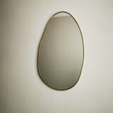 Miroir laiton  doré 52 cm