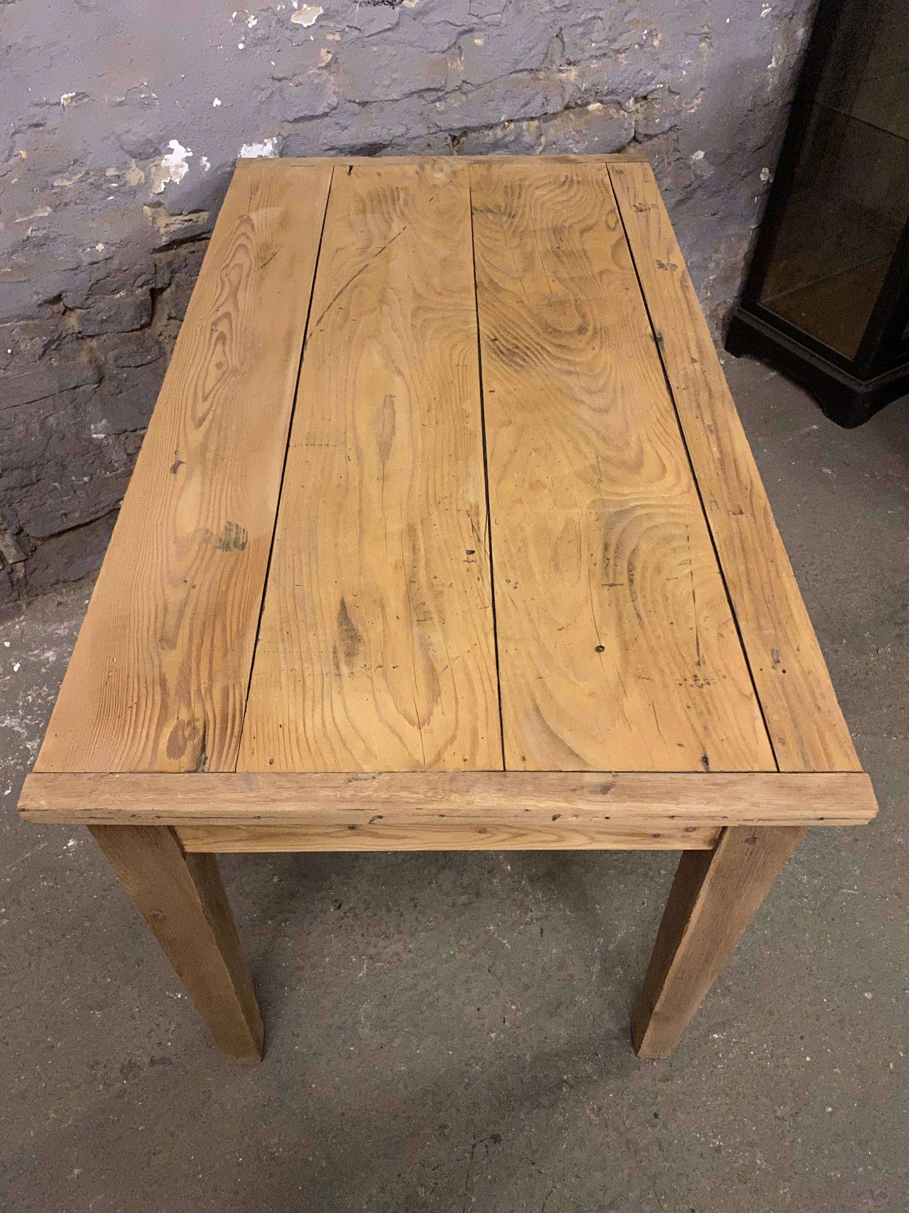 Old farm table small model raw wood