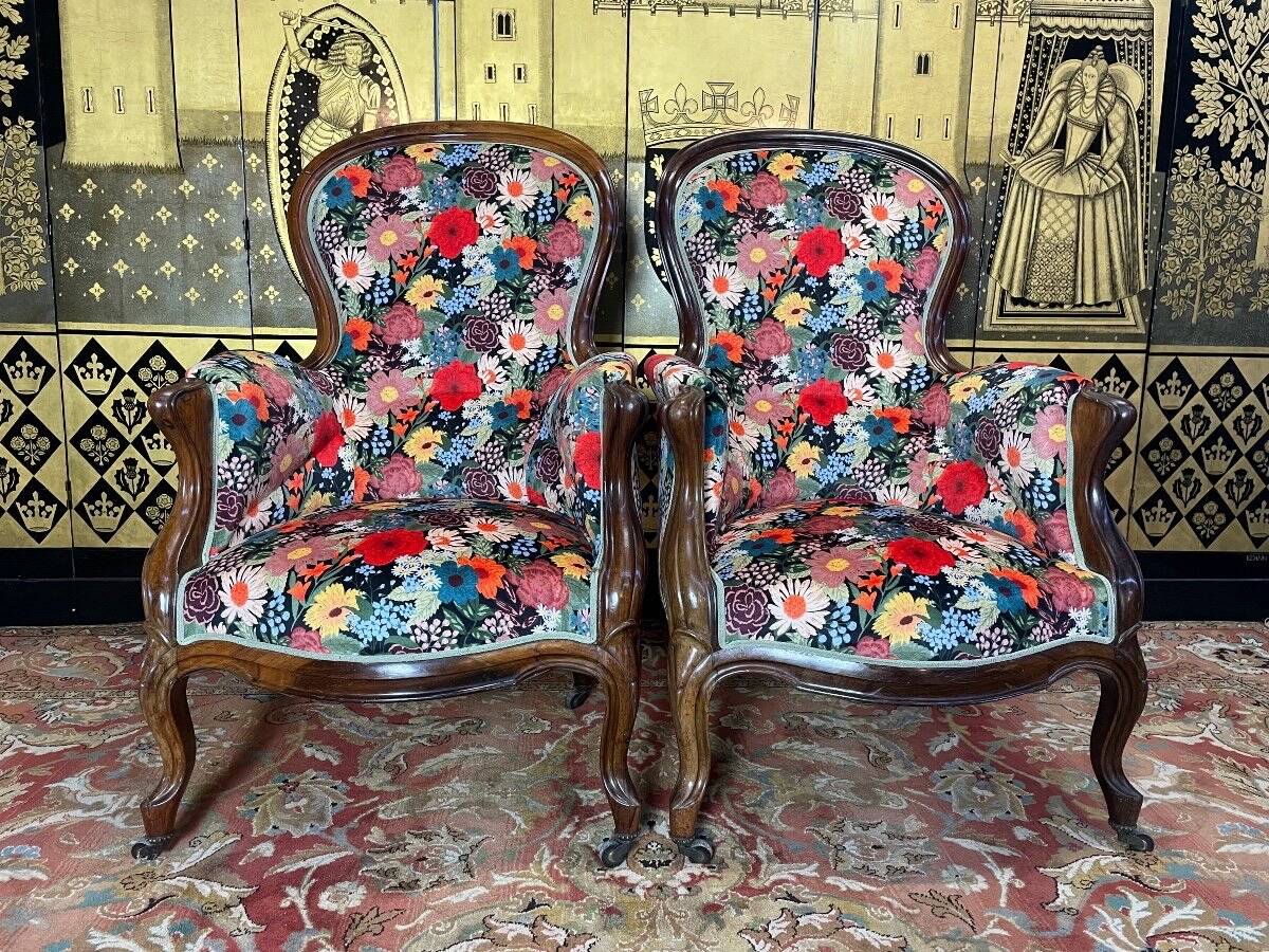 Pair of Louis Philippe armchairs //Napoleon III