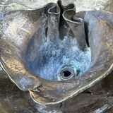 Vintage flower bronze wall lamp