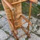 Vintage straw bench
