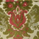 Vintage velvet flowers fringed sofa