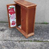Wooden doll cabinet