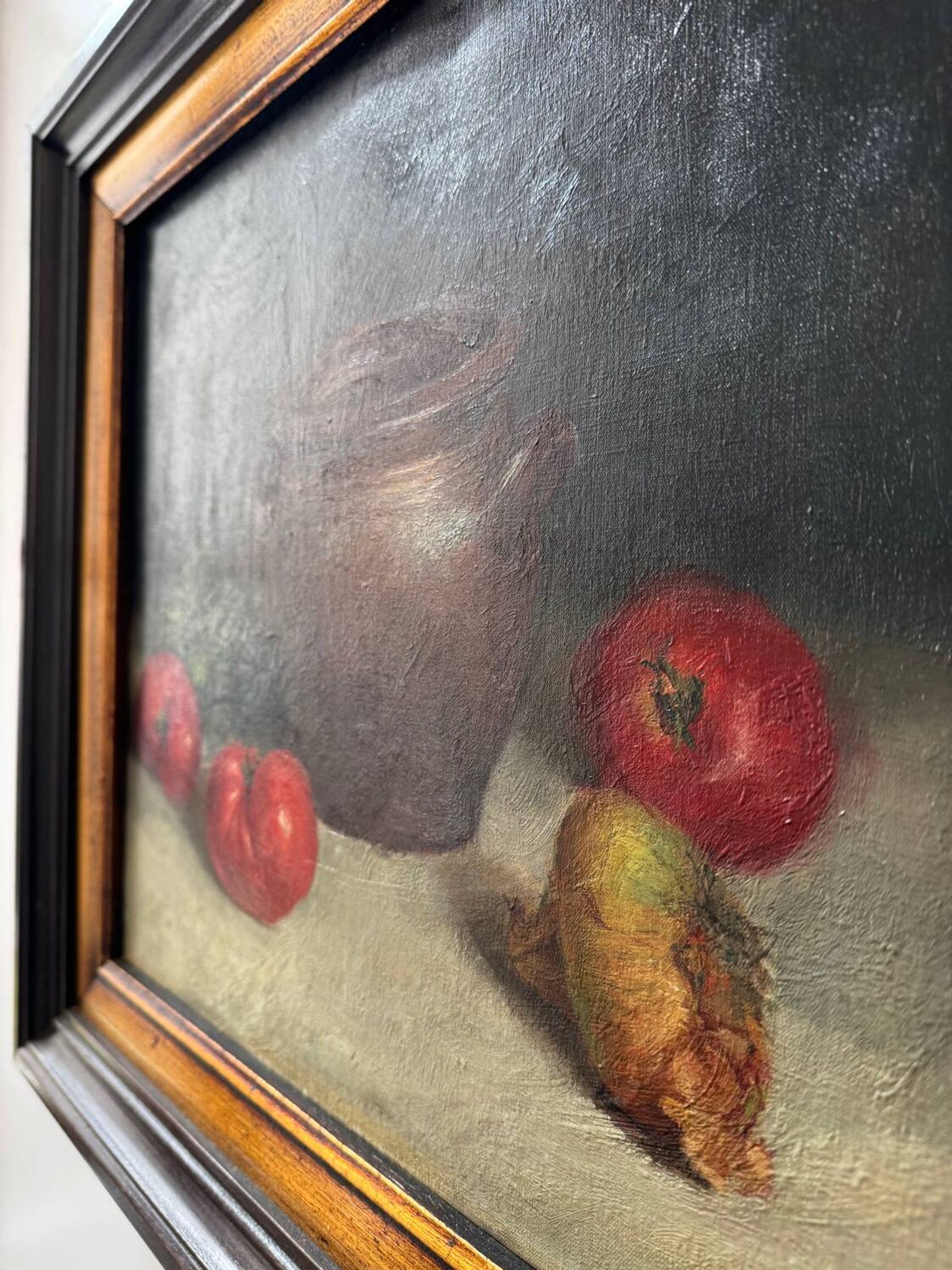 Tableau nature morte huile sur toile ancienne