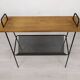 Vintage metal wood magazine rack