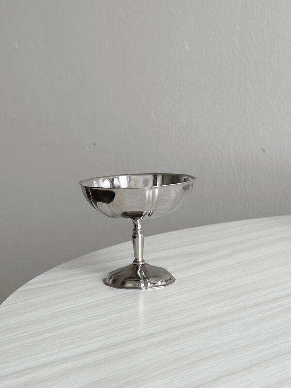 6 coupelles sur pied en inox Letang Remy