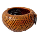 Japanese Style Bamboo/Rattan Woven Basket - Vintage