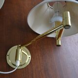 Pair of vintage gold articulated sconces