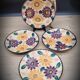 Set 4 flat plates Balkan Van Gogh