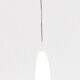 Lampara colgante italiana moderna de tubo ocher Murano crystal, 1990