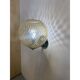 Contemporary "ballotton" amber murano glass wall sconce