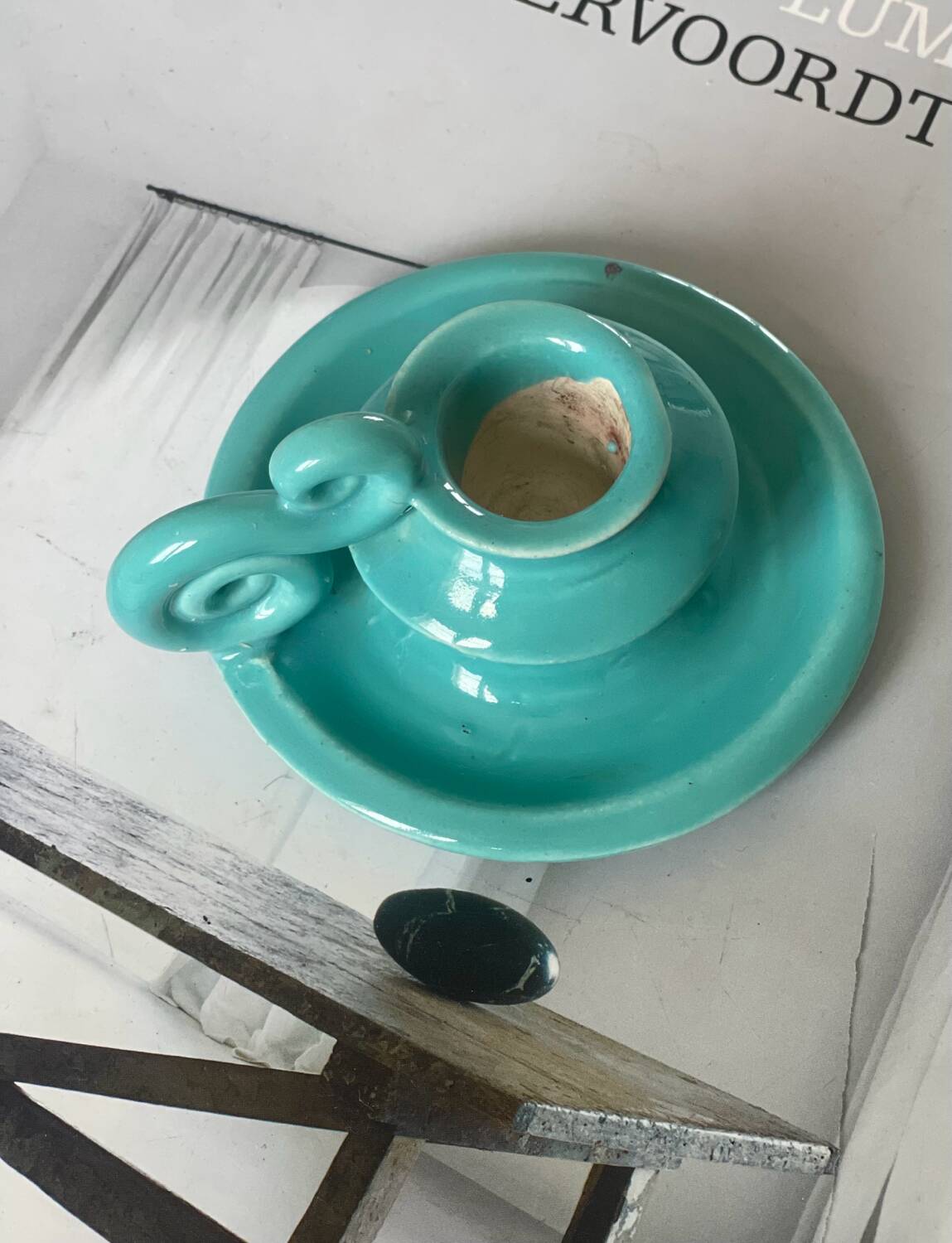 Ceramic candle holder 1950