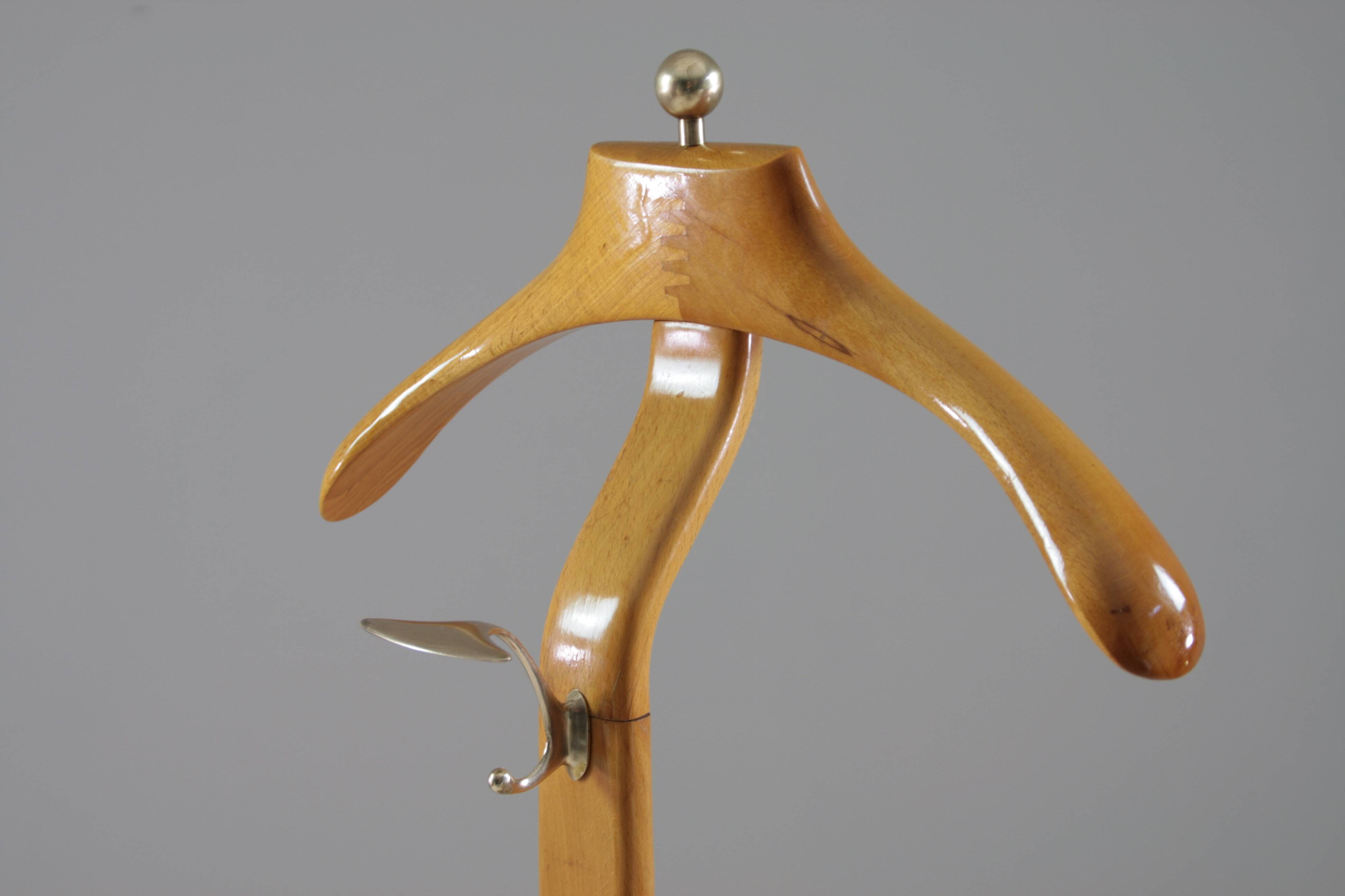 Vintage Italian beech valet by Ico Parisi for Fratelli Reguitti, 1950s