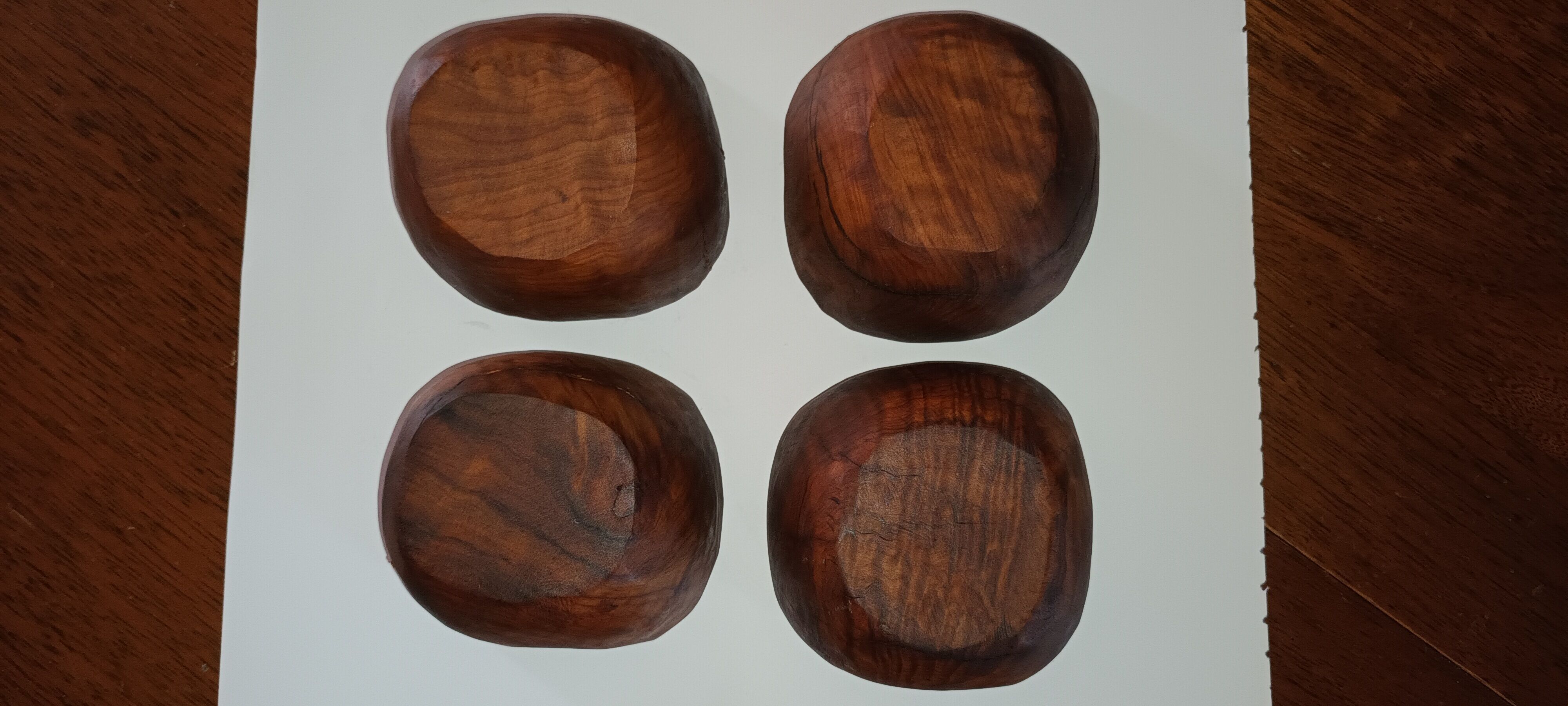 Olive wood cups