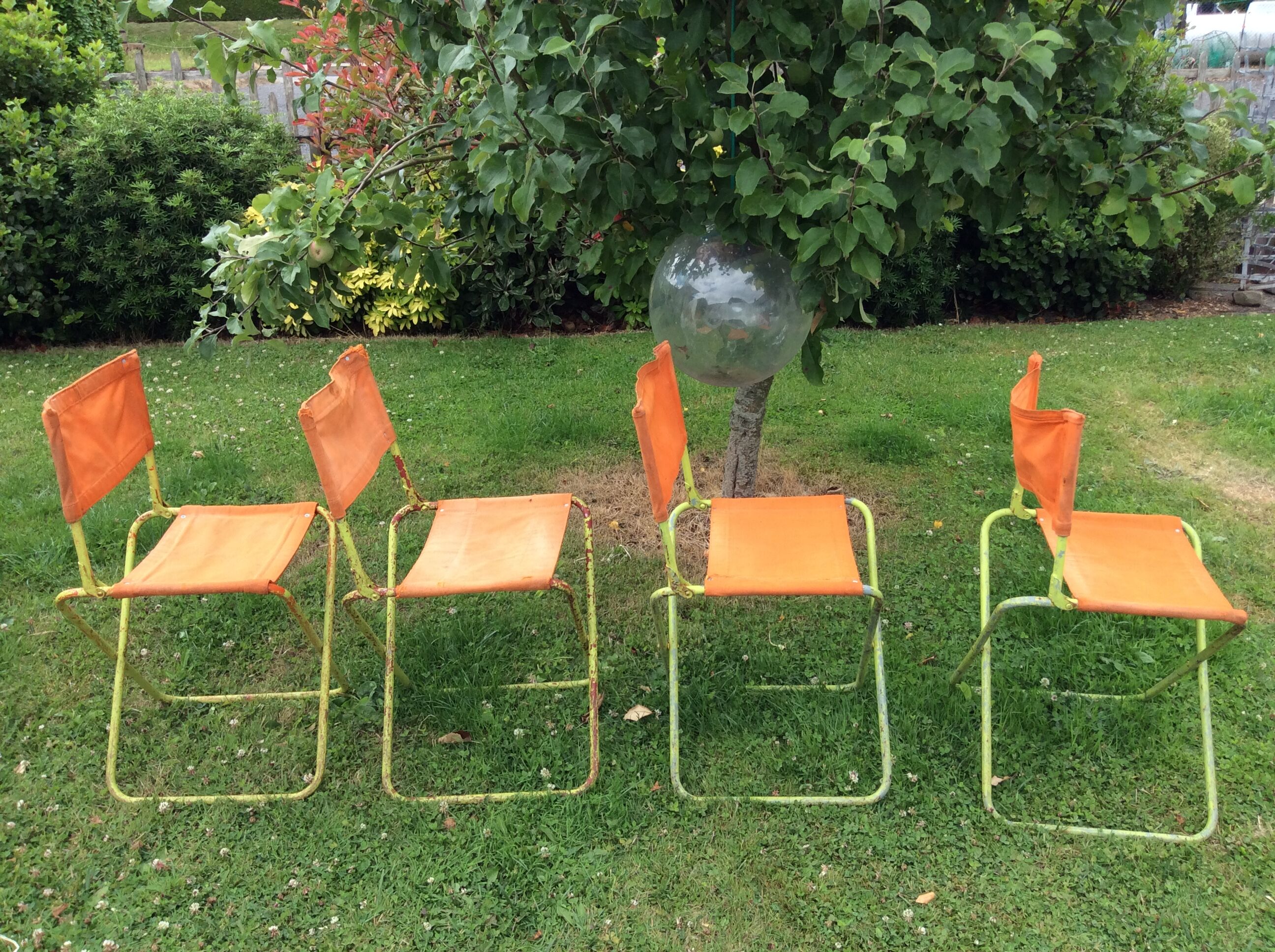 4 fauteuils de camping