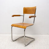 Modernist B43F tubular desk chair by Mart Stam, 1950s