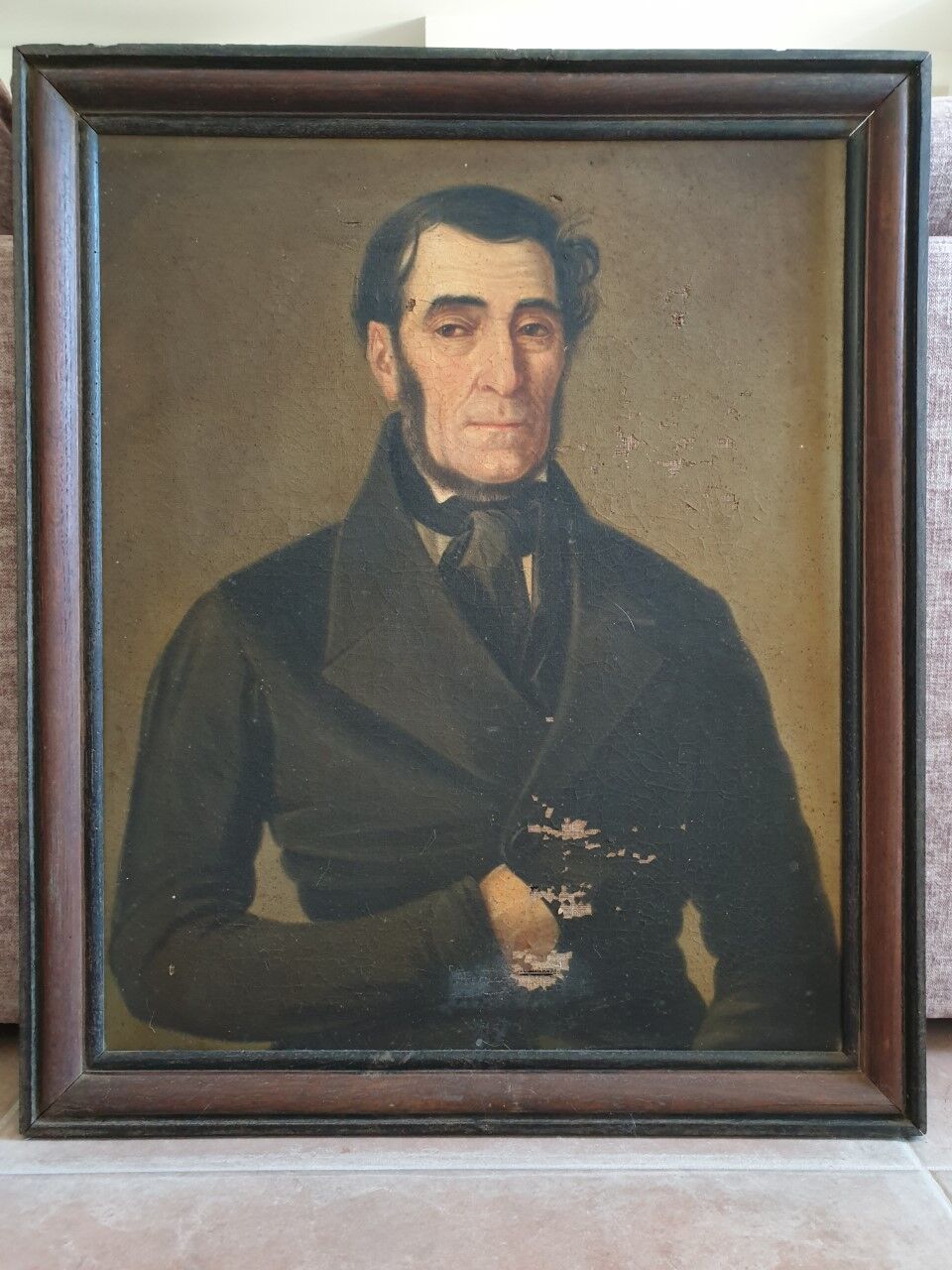 Portrait oil on canvas XIXth century