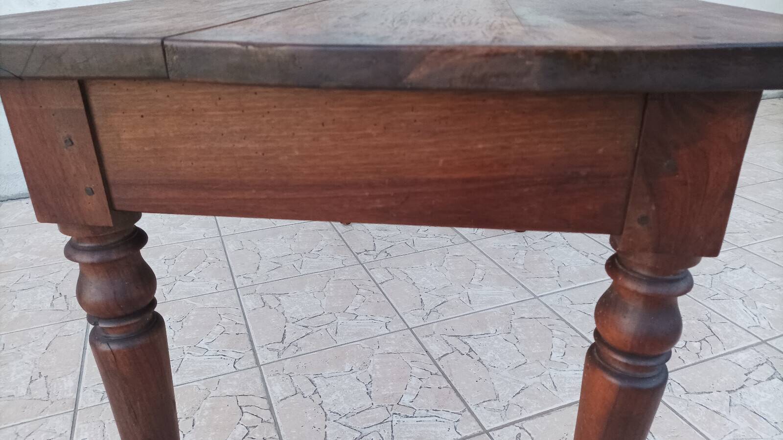 19th-century walnut table