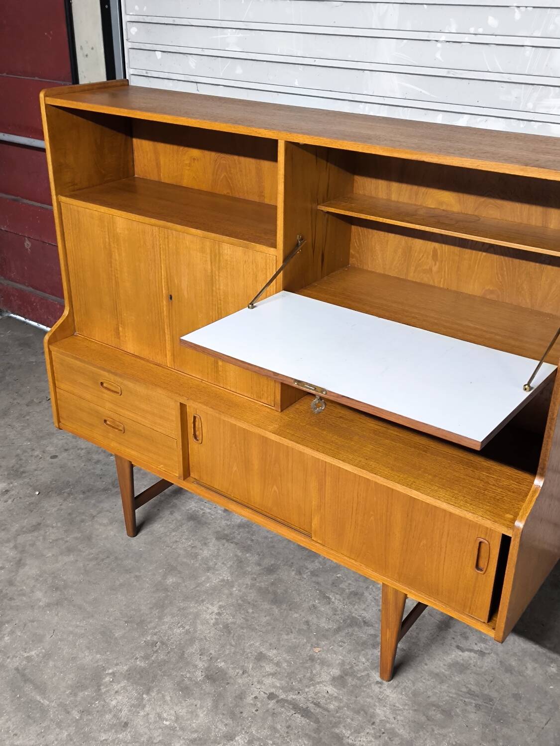 Vintage Scandinavian teak enfilade from the 1960s by Samcom.