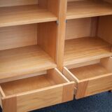 Solid wood sideboard from Regain, wooden storage unit with 2 doors and 2 drawers, living room furniture