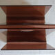 Smoked plexiglass magazine holder, 70s
