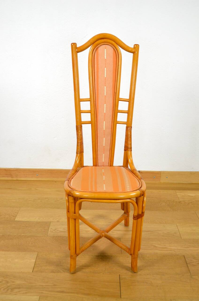 6 Vintage Bamboo & Rattan Chairs from the 1970s / 1980s