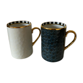 Lot 2 ceramic cups McKenzie Childs