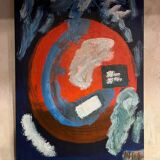 Contemporary blue painting.